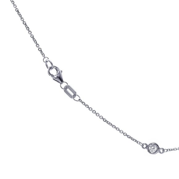 0.45 Ct. tw. Round Diamonds By The Yard Necklace 14K Gold - Picture 6 of 10